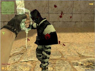 Модель террориста Black Terror assasin для cs 1.6