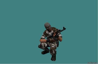 Модель террориста Brown Stripes Camo Phoenix для cs 1.6