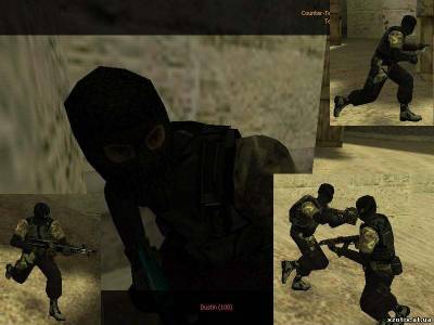 Модель террориста Black And Camo Terror для cs 1.6