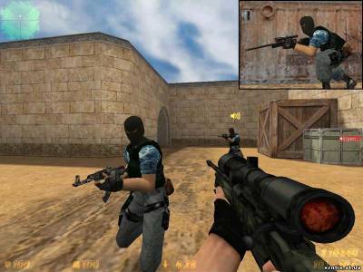 Модель террориста Blue Terror Reskin для cs 1.6 с сайта