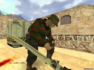 Модель террориста Фреди Крюгер для cs 1.6