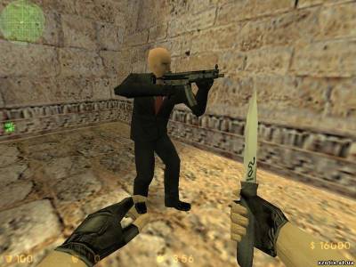 Модель террориста Hitman codename 47 для cs 1.6