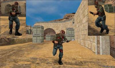 Модель террориста Fun Terror zombie для cs 1.6