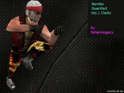 Модель террориста Rambo GuerillaX для cs 1.6