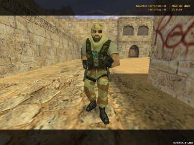 Модель террориста Mercenaries Guerilla для cs 1.6