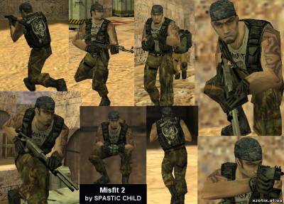 Модель террориста Misfit для cs 1.6