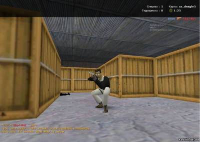 Модель террориста Leet в чёрной рубашке NEW для cs 1.6