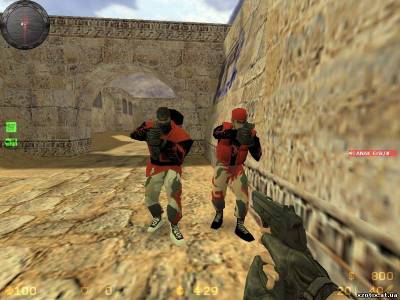 Модель террориста Red and black для cs 1.6
