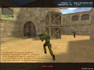 Модель террориста Лысый LEET из спецназа для cs 1.6