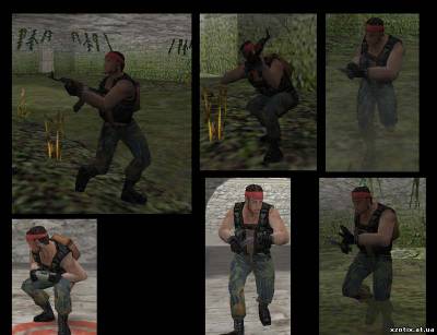 Модель террориста Super Rambo для cs 1.6