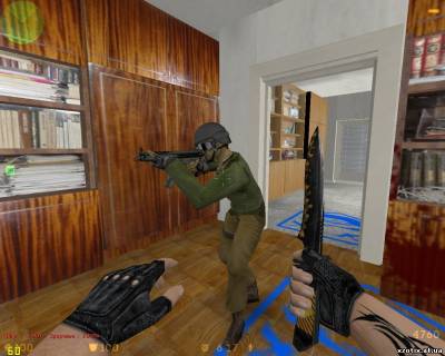 Модель террориста Стандартный l33t в шлеме для cs 1.6