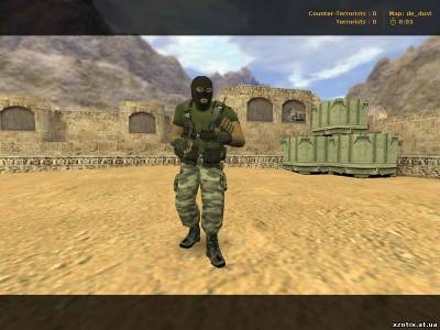 Модель террориста Terror with mask для cs 1.6