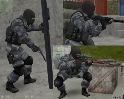 Модель CT террориста Боец спецназа милиции для cs 1.6