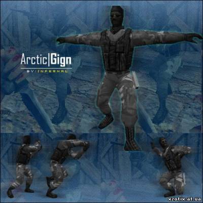 Модель CT террориста Arctic Gign для cs 1.6