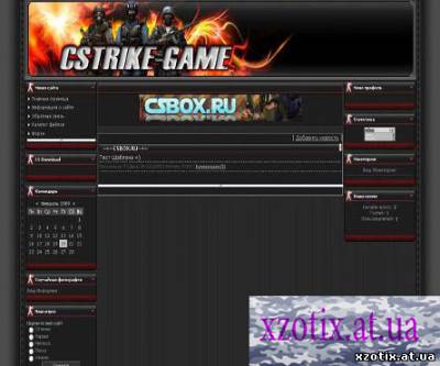 Шаблон CStrike-game для ucoz