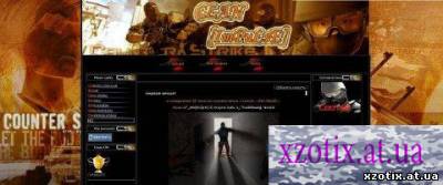 Шаблон Counter Strike 1.6 для ucoz