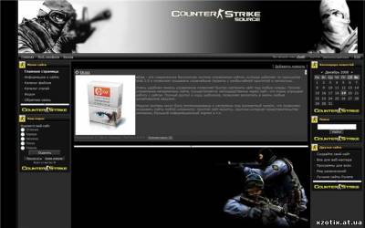 Шаблон Counter Strike source для ucoz