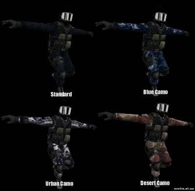 Модель CT террориста GIGN unit-camo pack для cs 1.6