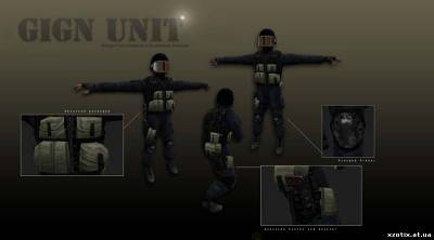 Модель CT террориста Elite Unit для cs 1.6