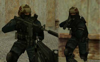 Модель CT террориста GSG9 Default Remix для cs 1.6