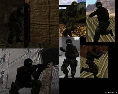 Модель CT террориста Custom troop для cs 1.6