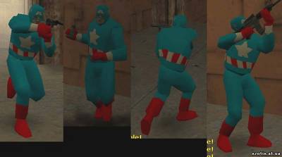 Модель CT террориста Captain America для cs 1.6