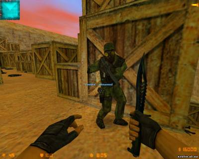 Модель CT террориста Green Camo SAS для cs 1.6