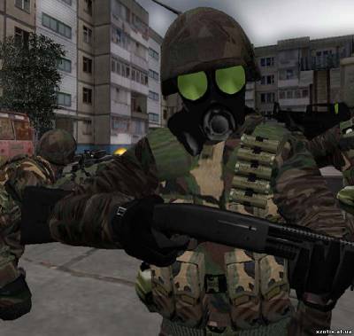 Модель CT террориста HECU soldier remake woodland для cs 1.6