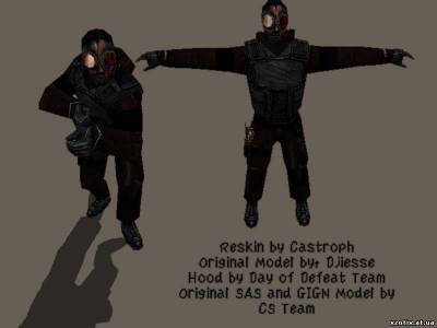 Модель CT террориста Rusty Gas Mask Soldier для cs 1.6