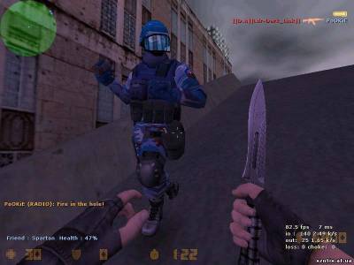 Модель CT террориста Sky Blue Camo для cs 1.6