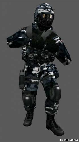 Модель CT террориста SAS Blue Sky для cs 1.6