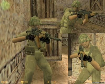 Модель CT террориста Солдат России времён Афганистана для cs 1.6