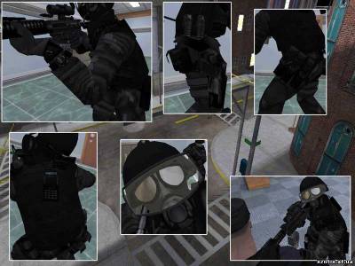 Модель CT террориста Urban Warfare Series SAS для cs 1.6