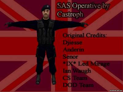 Модель CT террориста SAS Fanatic для cs 1.6