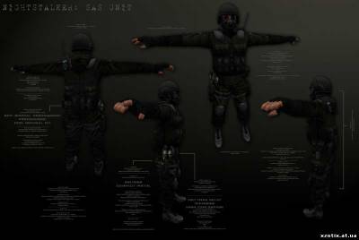 Модель CT террориста SAS Unit Nightstalker Remix для cs 1.6