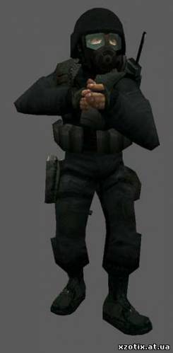 Модель CT террориста SAS pasgt Ballistic Helm для cs 1.6