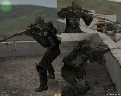 Модель CT террориста боец России спецподразделения Альфа для cs 1.6