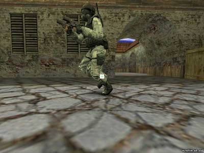 Модель CT террориста White SAS Reskin для cs 1.6