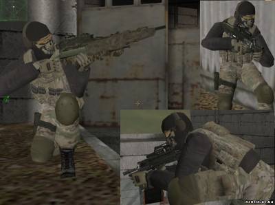 Модель CT террориста ghost для cs 1.6