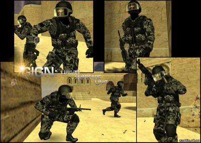 Модель CT террориста Urban warfare unit для cs 1.6