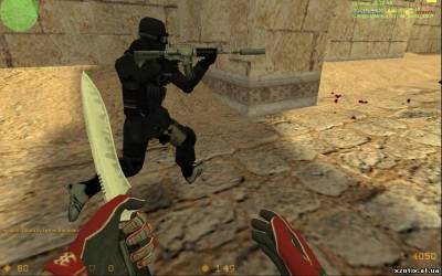 Модель CT террориста black and blue gsg9 antigas mask для cs 1.6