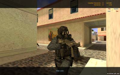 Модель CT террориста sas Боец в костюме радиохимической защиты для cs 1.6